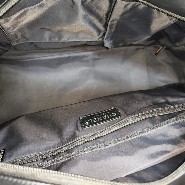 PARIS BIARRITZ Large Quilted Coated Canvas Black