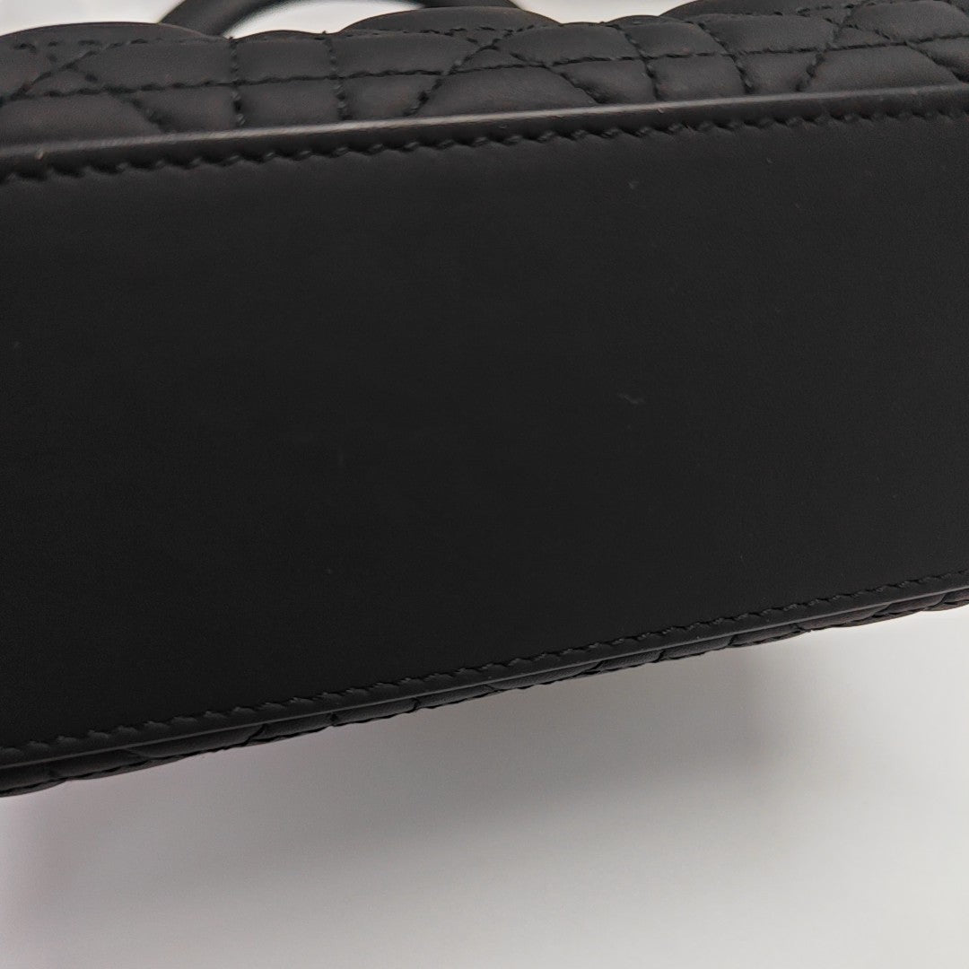 Lady Dior Small Cannage Calfskin Black