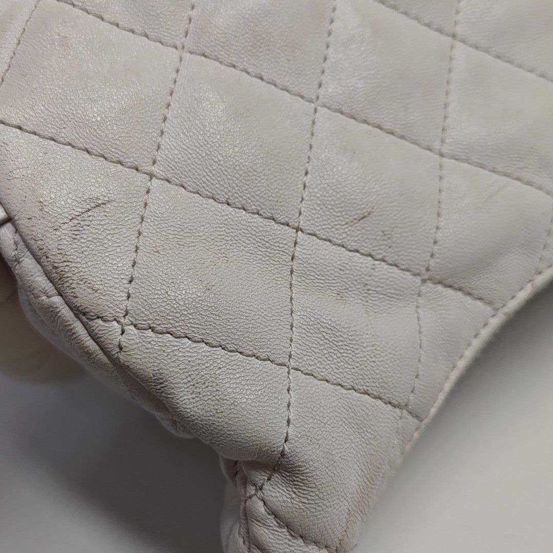 HOBO Quilted Lambskin White