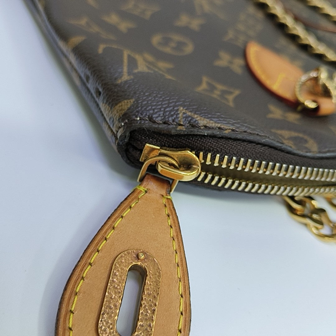 LOCKIT Monogram Coated Canvas Brown