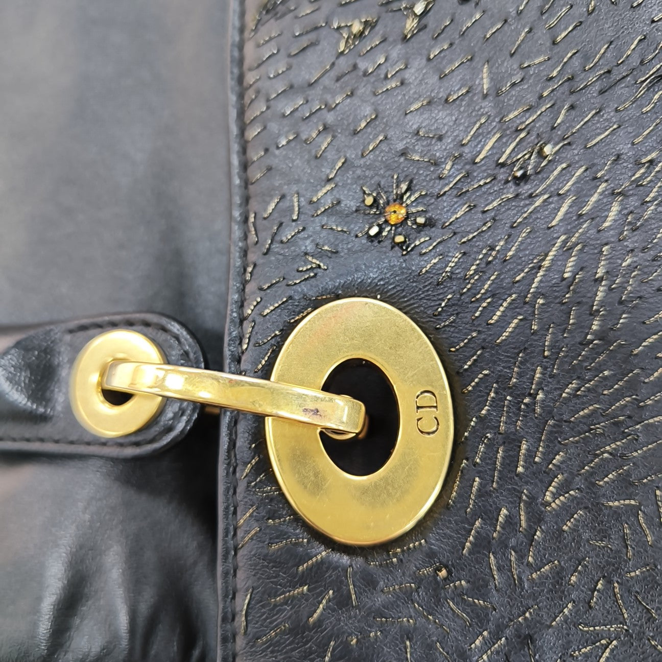 Lady Dior Medium Lambskin Black