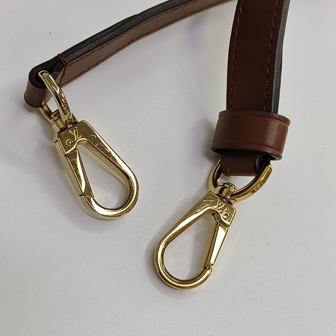 BEAUMARCHAIS Damier Ebene Coated Canvas Brown