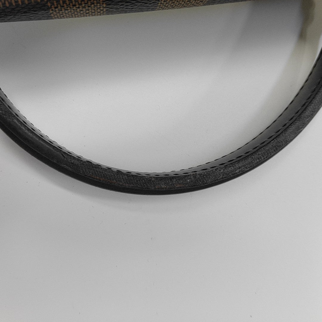 CROISETTE Damier Ebene Coated Canvas Brown