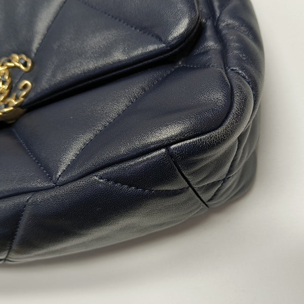 CHANEL 19 Small Quilted Lambskin Blue