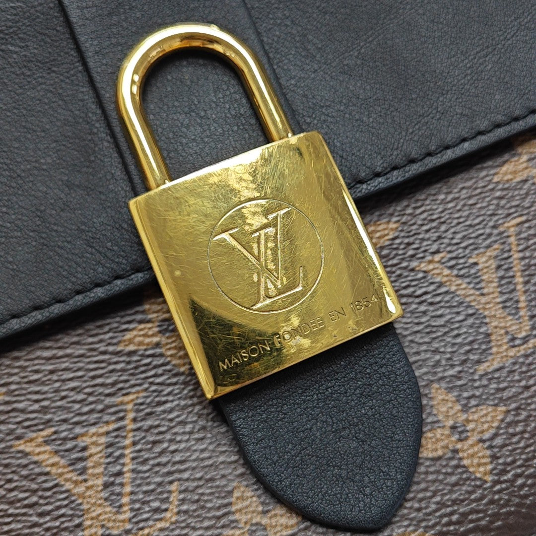 LOCKY BB Monogram Coated Canvas Brown