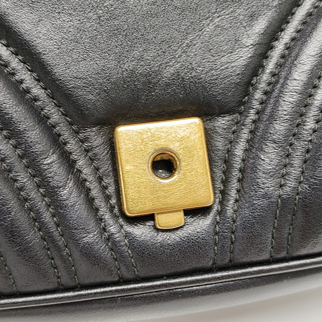 GG Marmont Medium Quilted Calfskin Black