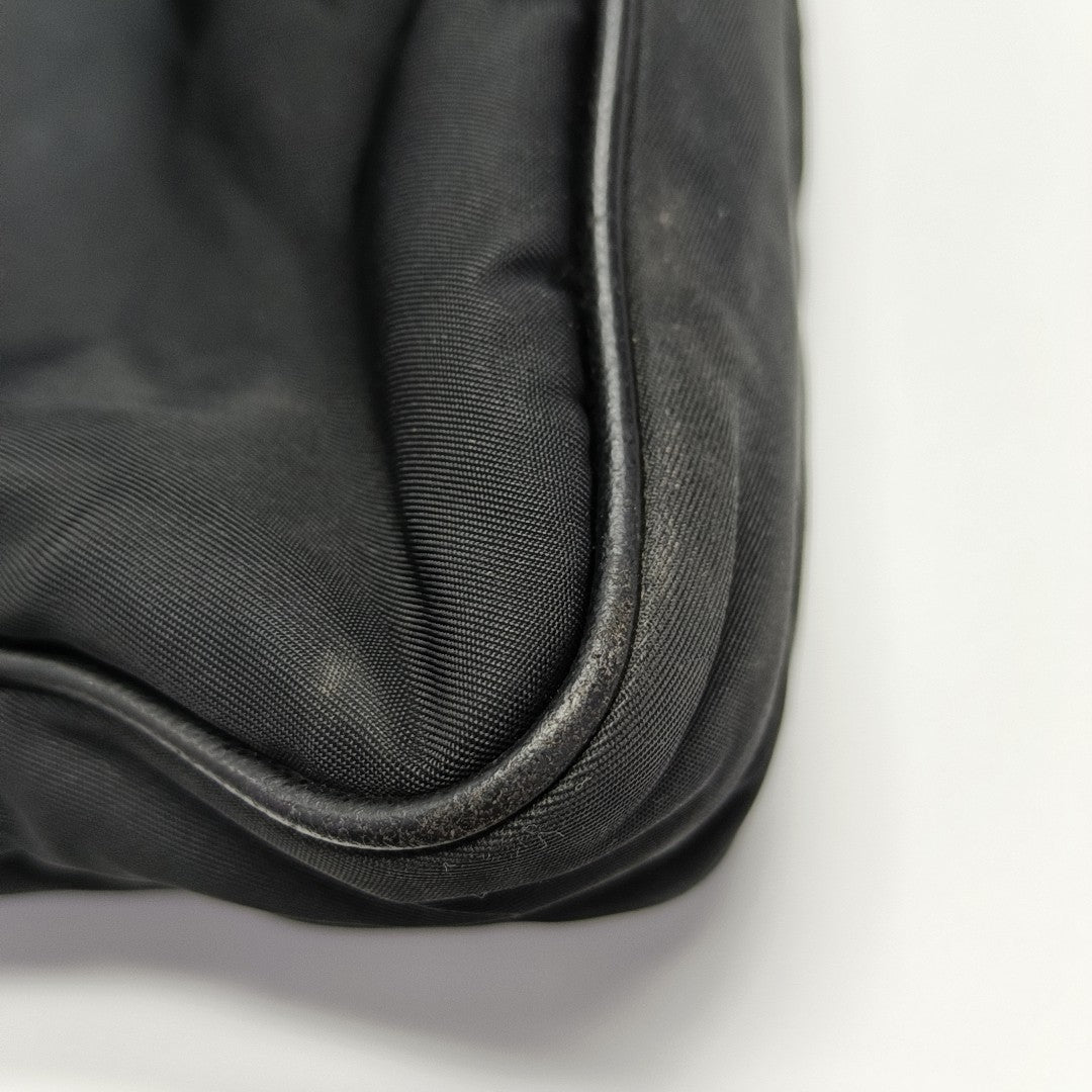 Nylon Shoulder Bag Black