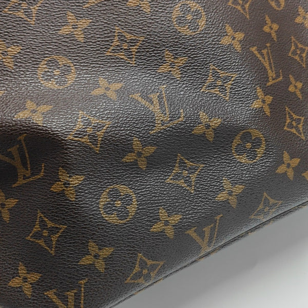 NEVERFULL MM Monogram Coated Canvas Brown