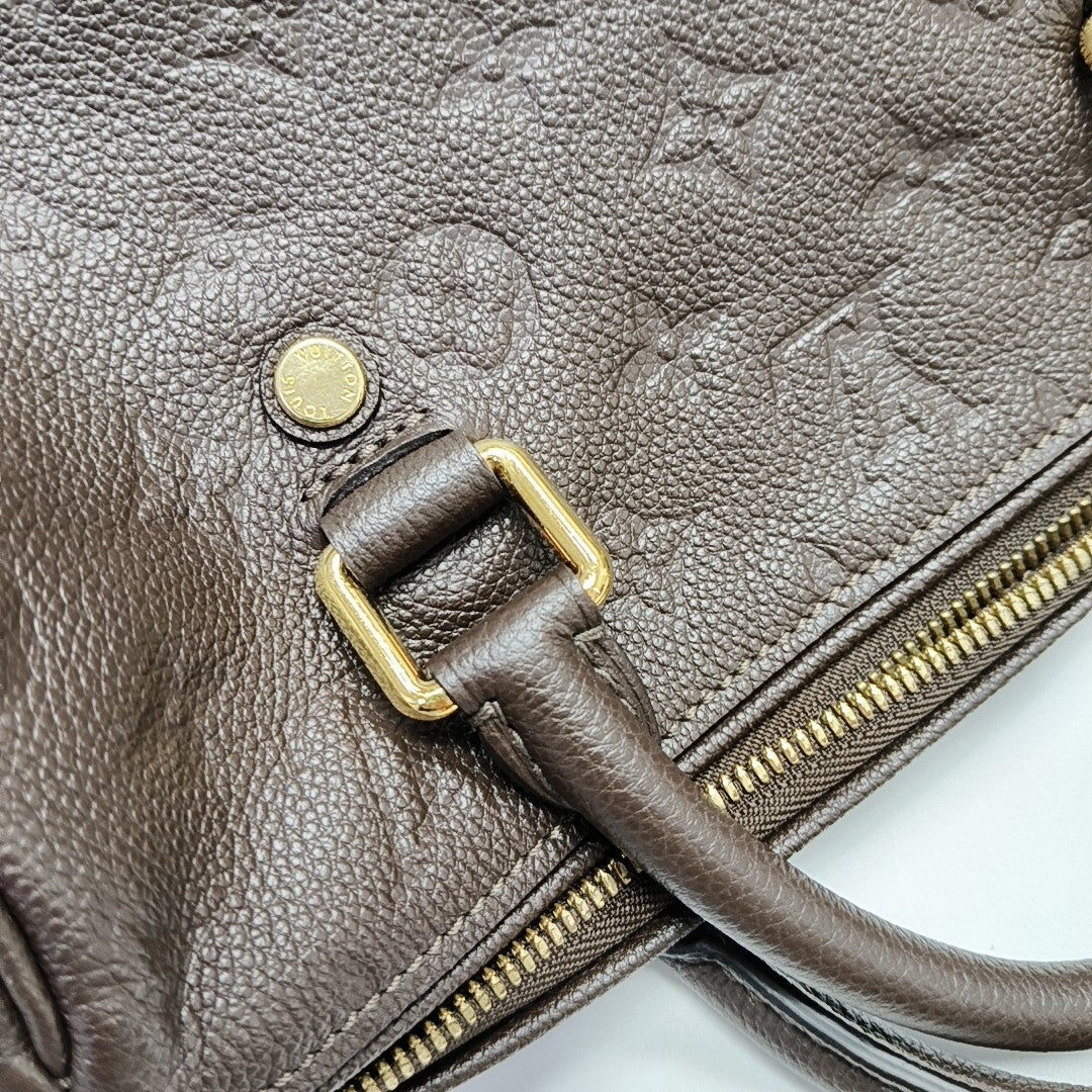SPEEDY 25 Monogram Calfskin Brown