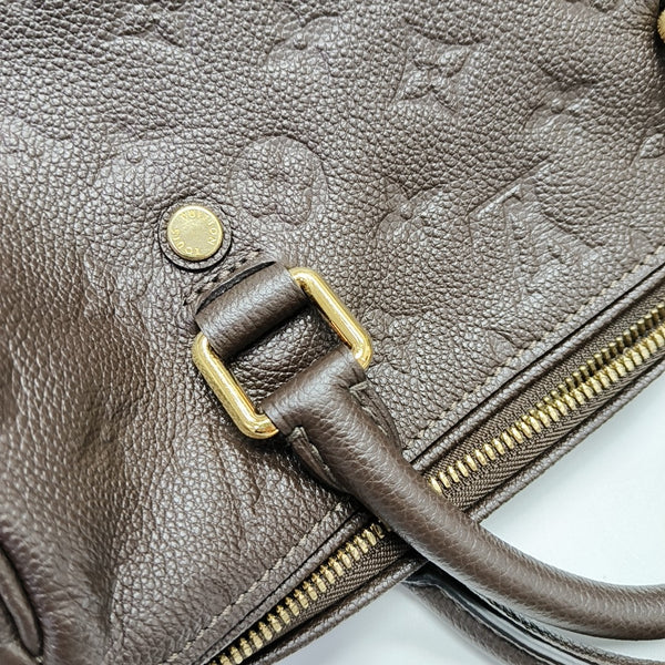 SPEEDY 25 Monogram Calfskin Brown