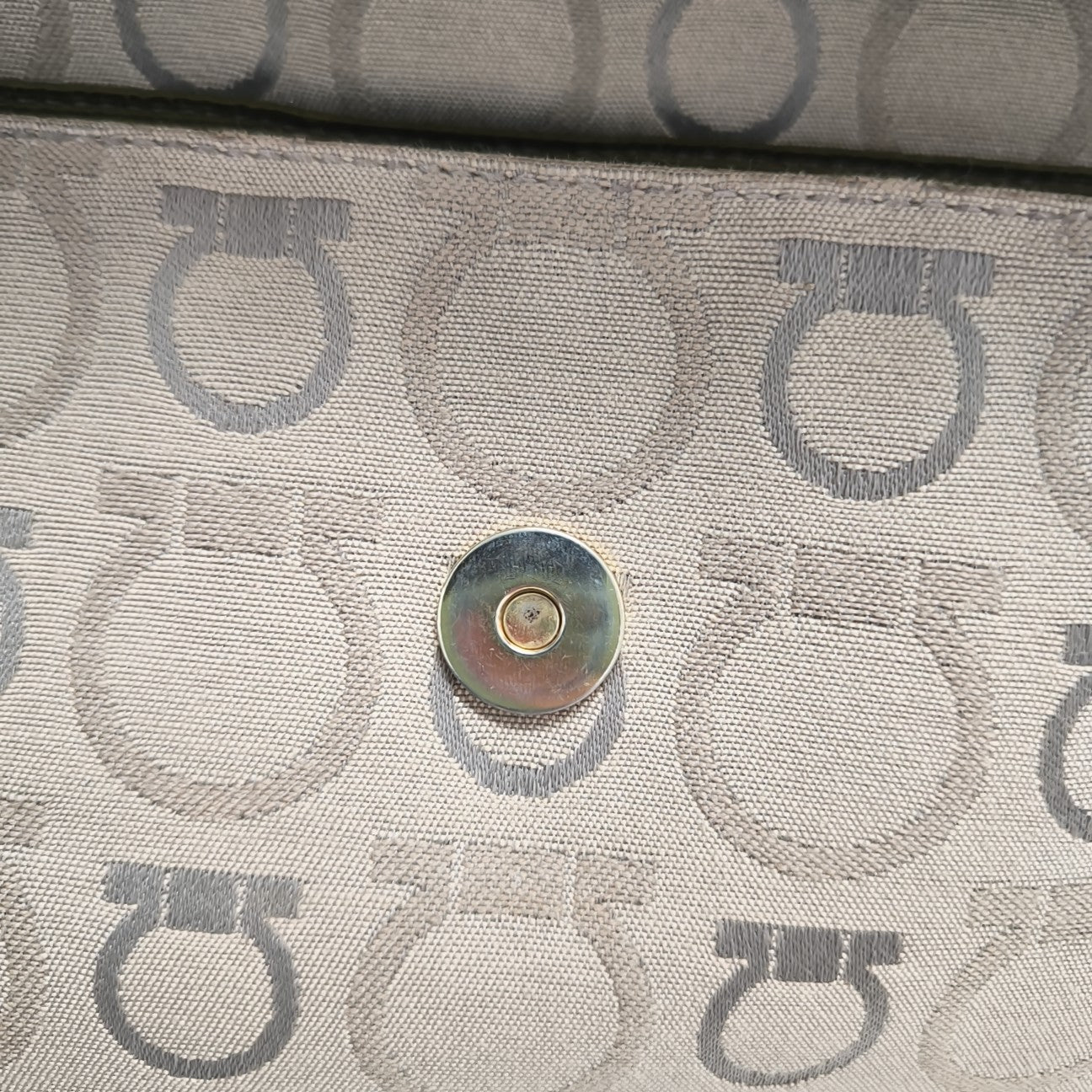 Fabric Top Handle Bag Beige