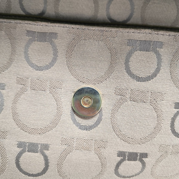 Fabric Top Handle Bag Beige