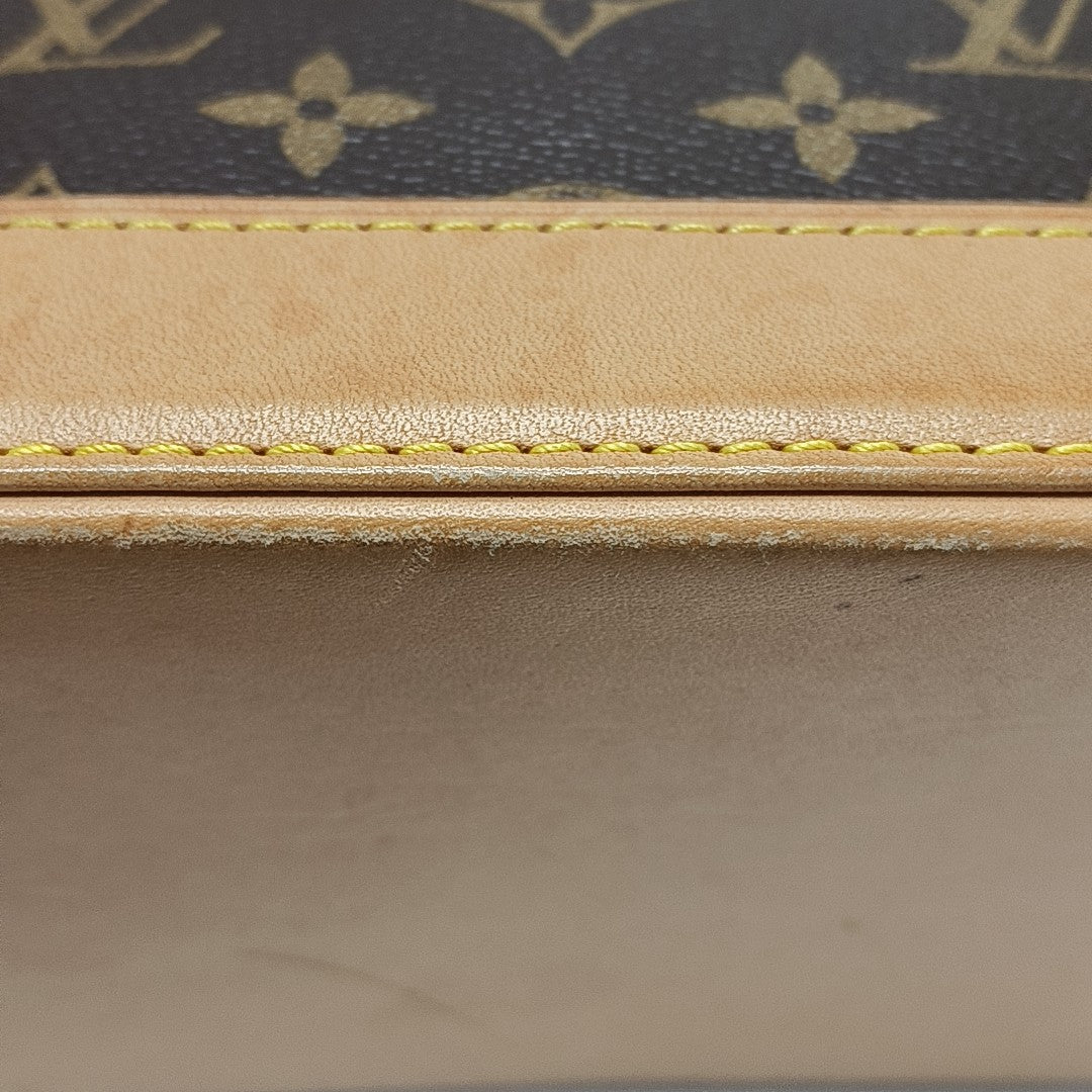ALMA Mini Monogram Coated Canvas Brown