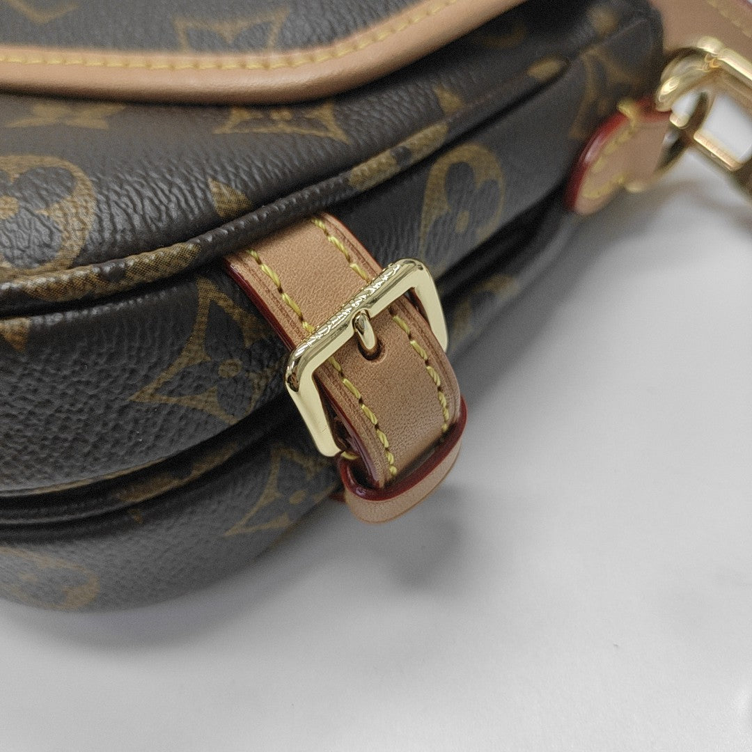 SAUMUR BB Monogram Coated Canvas Brown