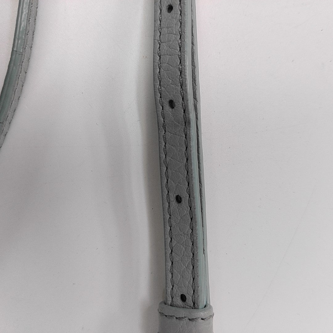 Calfskin Shoulder Bag Blue