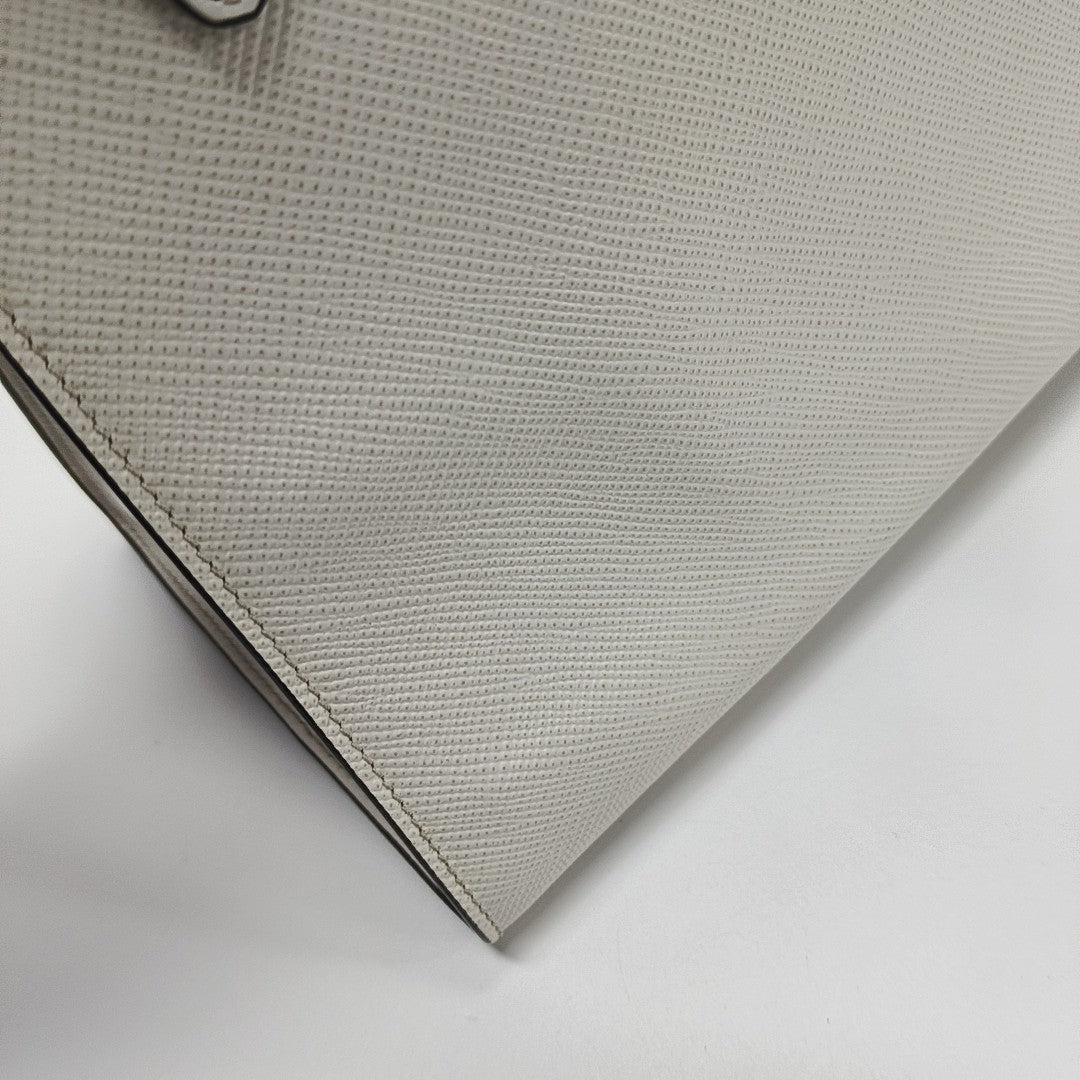 Monochrome Saffiano Calfskin White
