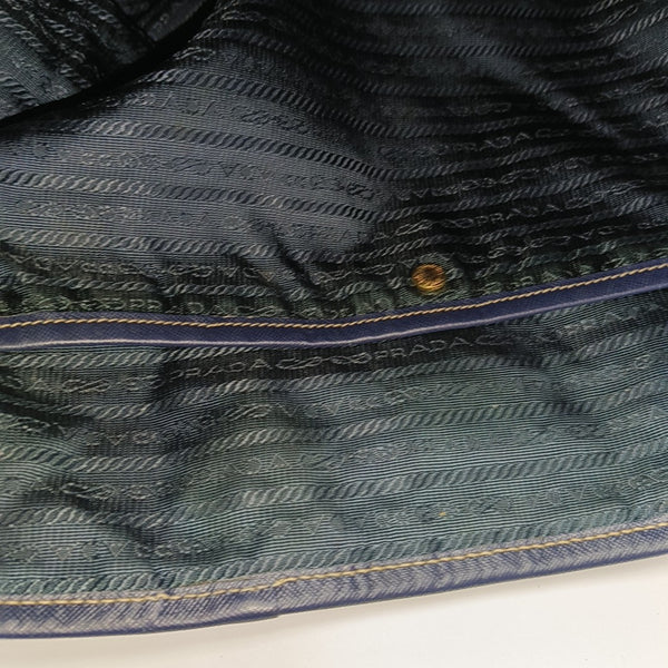 Vitello Phenix Tote Nylon Blue