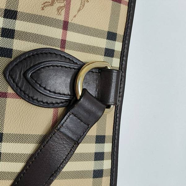 Coated Canvas Tote Bag Beige