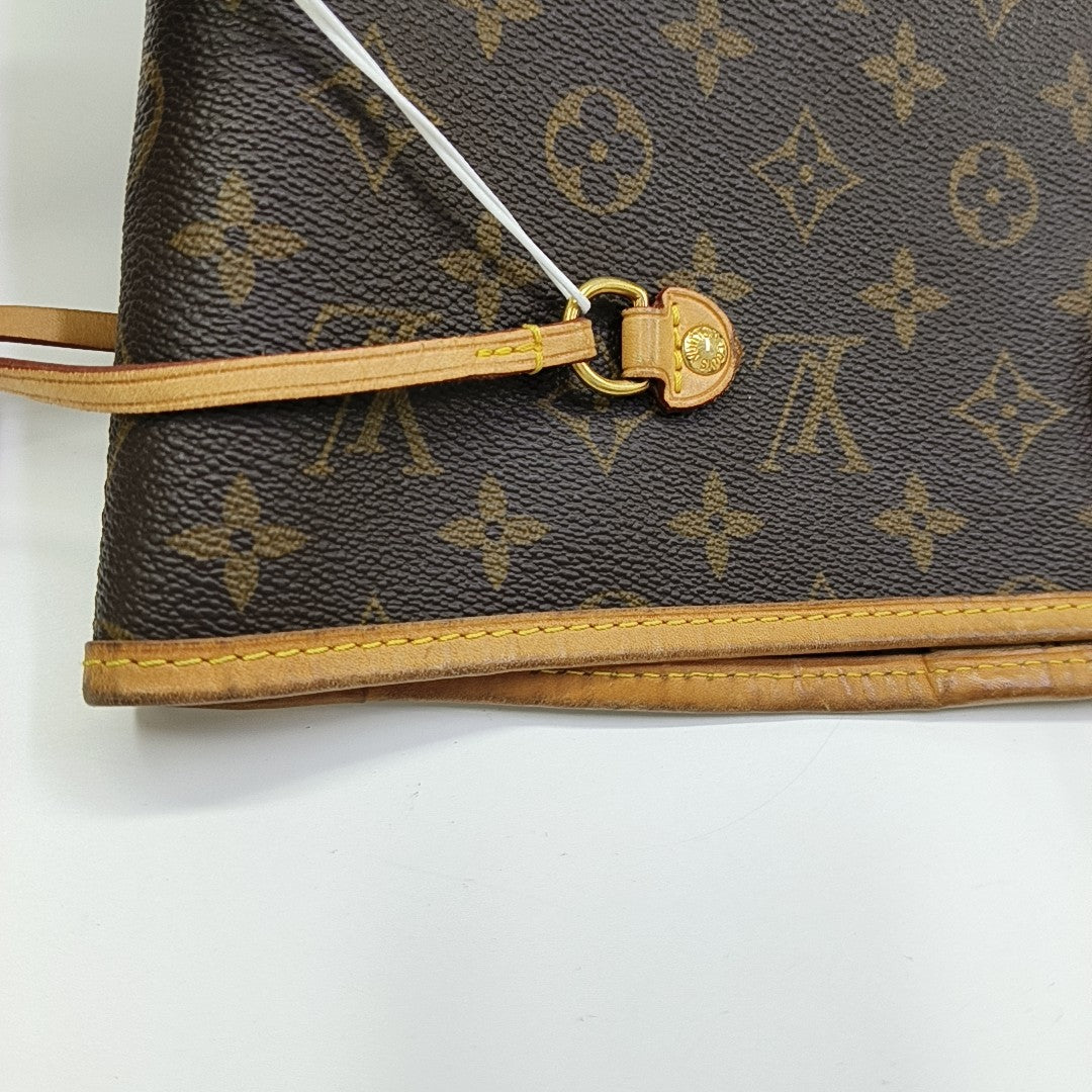 NEVERFULL GM Monogram Coated Canvas Brown