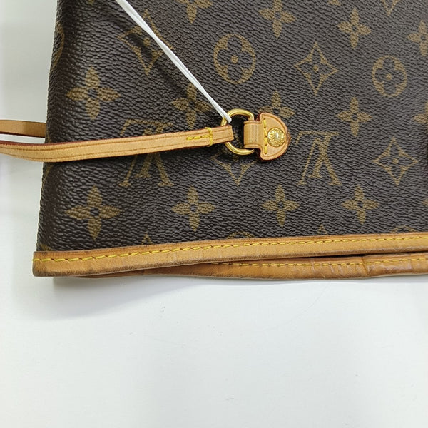 NEVERFULL GM Monogram Coated Canvas Brown
