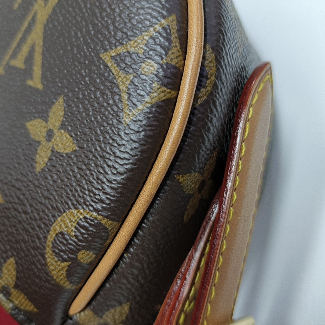 TAMBOURINE Monogram Coated Canvas Brown