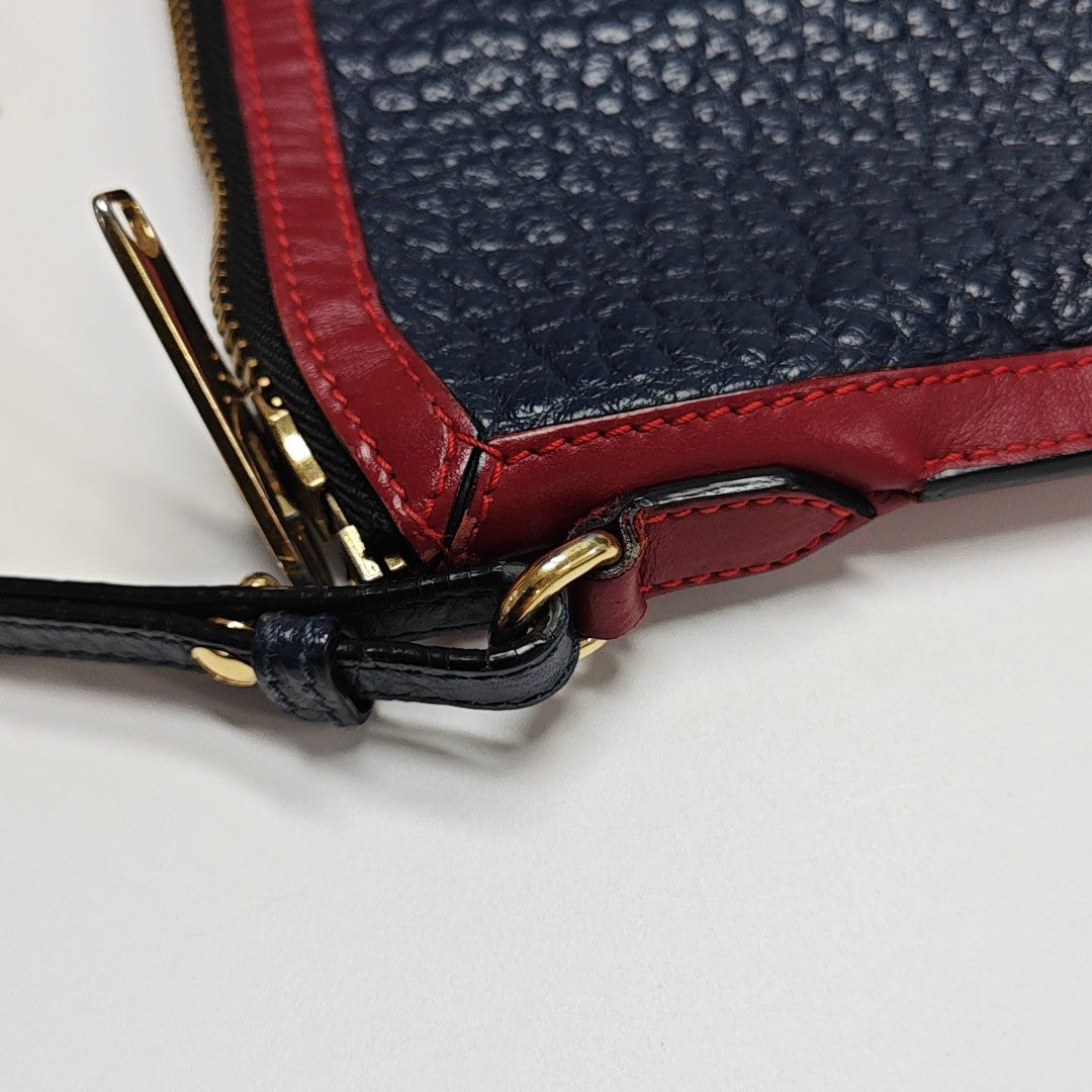 Calfskin Shoulder Bag Blue