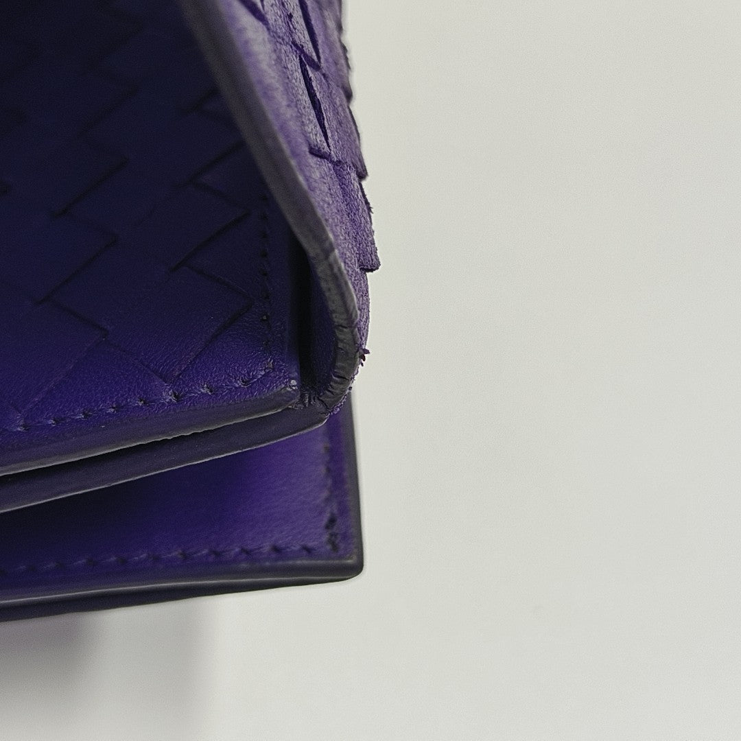 Calfskin Wallet Purple