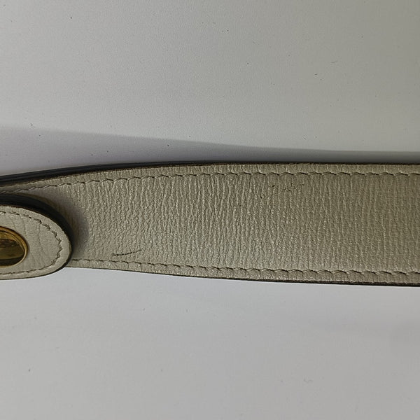 Horsebit 1955 Small Monogram Coated Canvas Beige