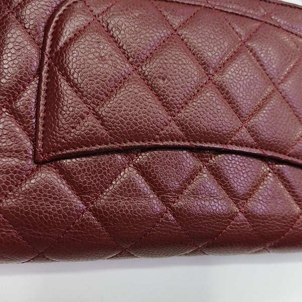 WOC Quilted Grained Calfskin Red