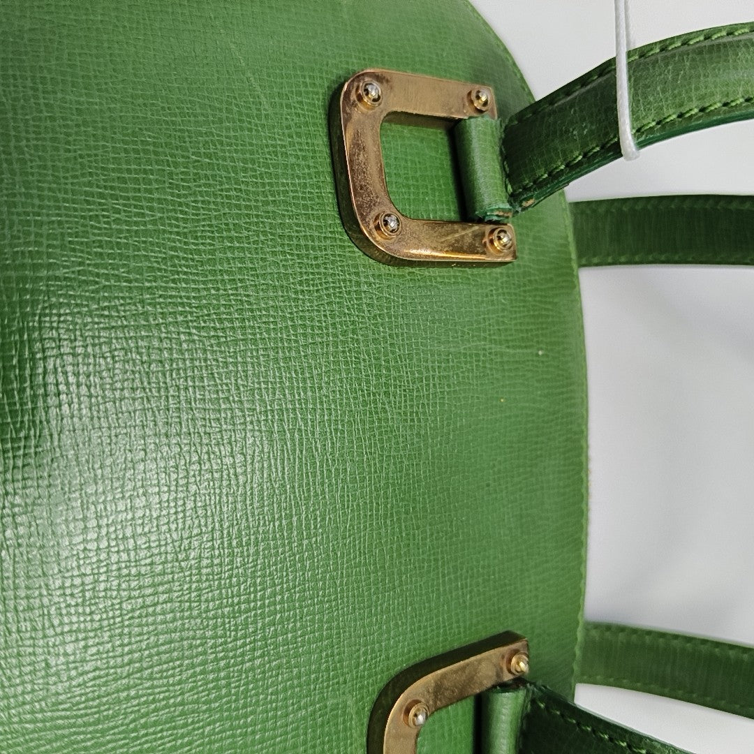 Calfskin Top Handle Bag Green