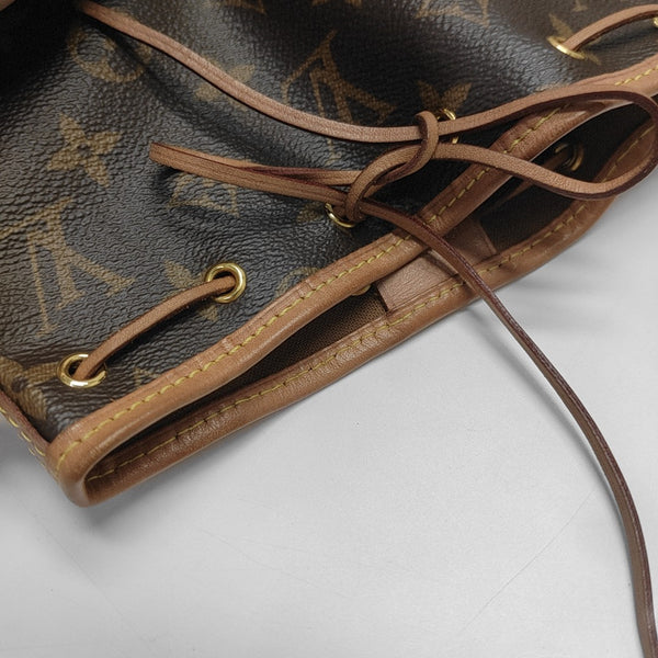 NÉONOÉ Nano Monogram Coated Canvas Brown