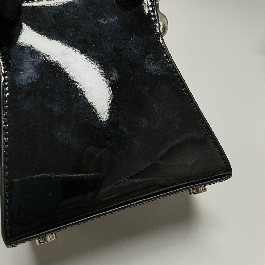 Leather Shoulder Bag Black