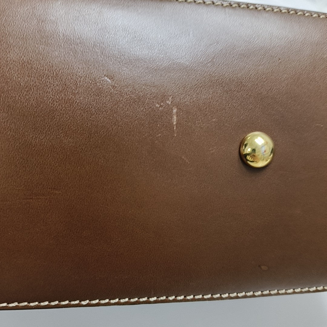 Padlock Small Monogram Coated Canvas Beige