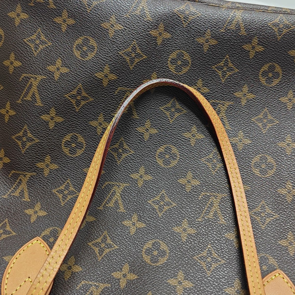 NEVERFULL MM Monogram Coated Canvas Brown