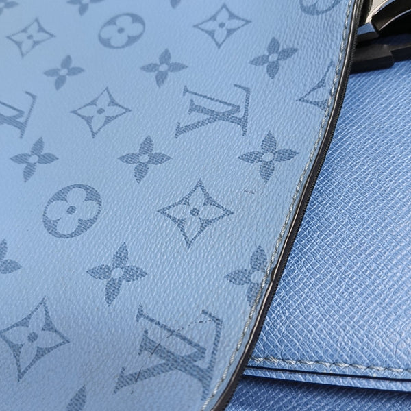 TAIGARAMA Monogram Coated Canvas Blue