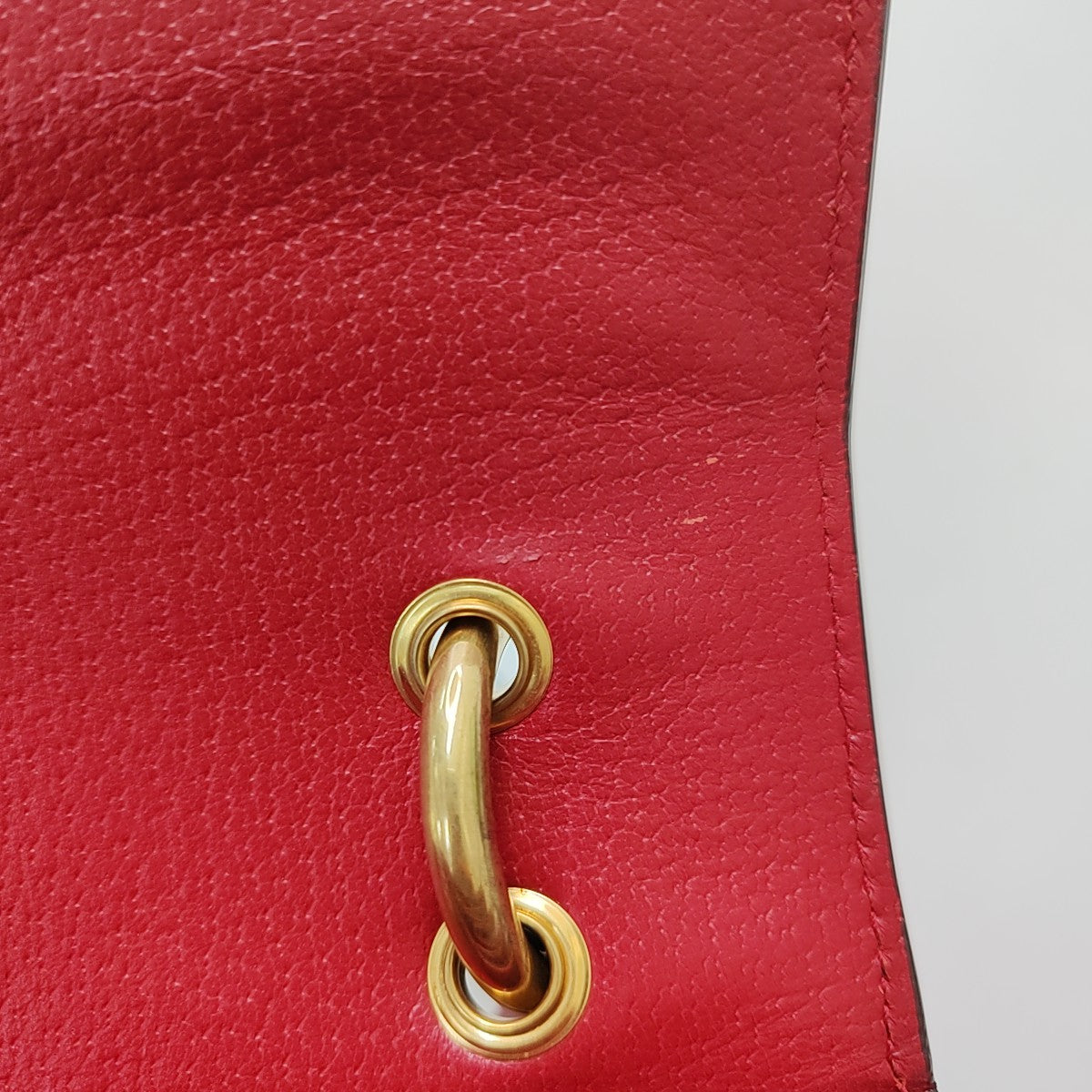 Queen Margaret Small Monogram Coated Canvas Beige