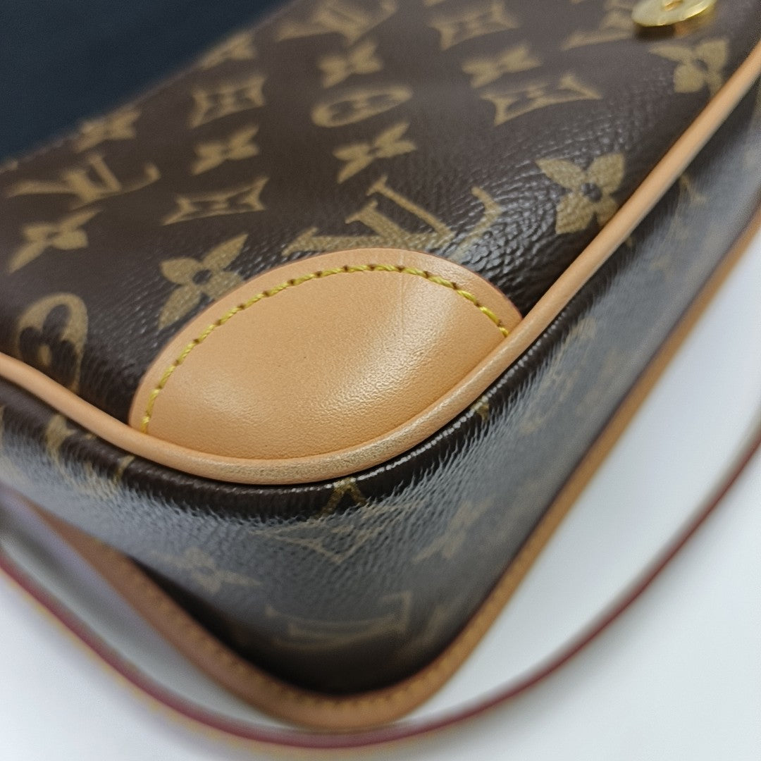 DIANE Monogram Coated Canvas Brown