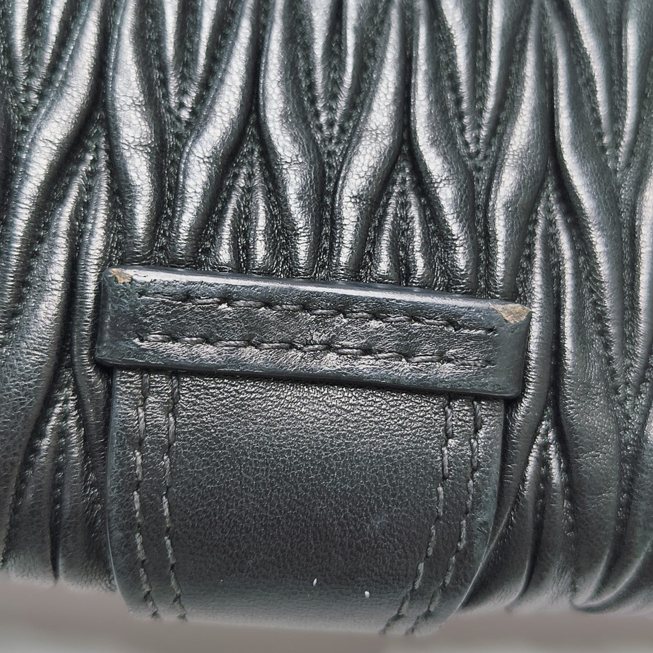 Matelassé Quilted Lambskin Black