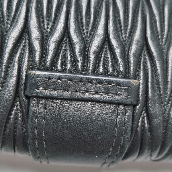 Matelassé Quilted Lambskin Black