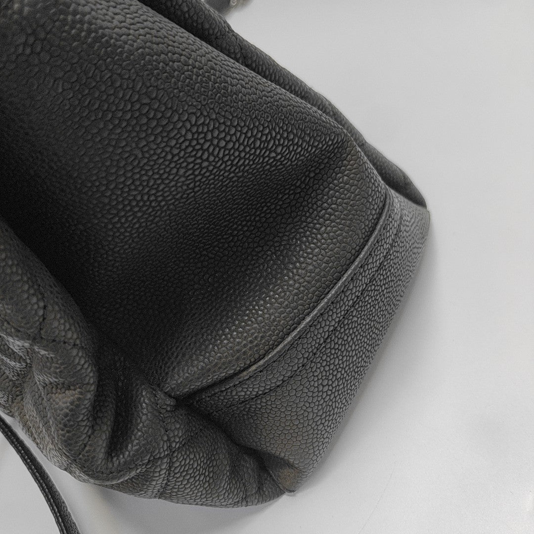 Quilted Grained Calfskin Black