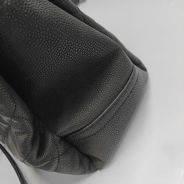 Quilted Grained Calfskin Black