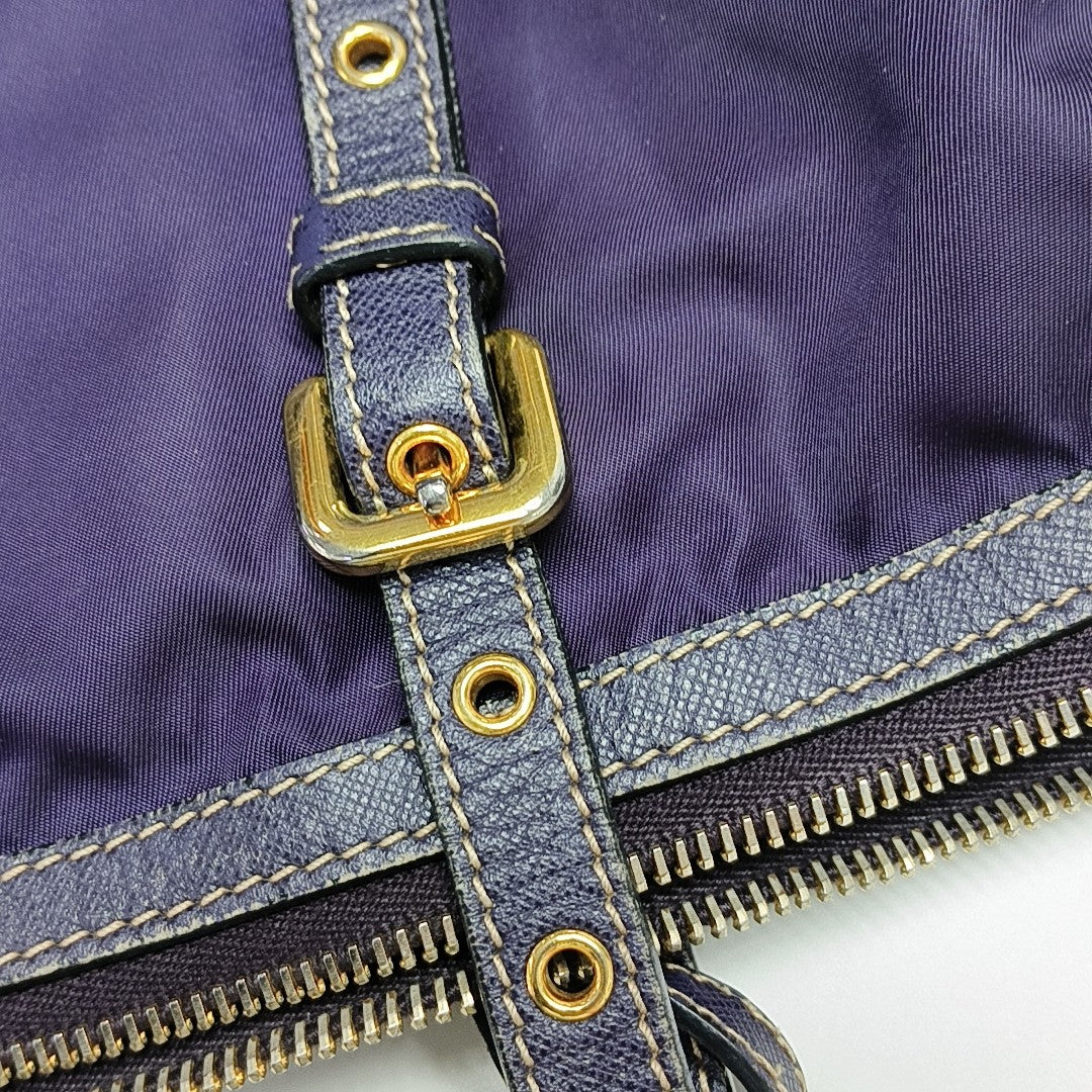 Nylon Tote Bag Purple