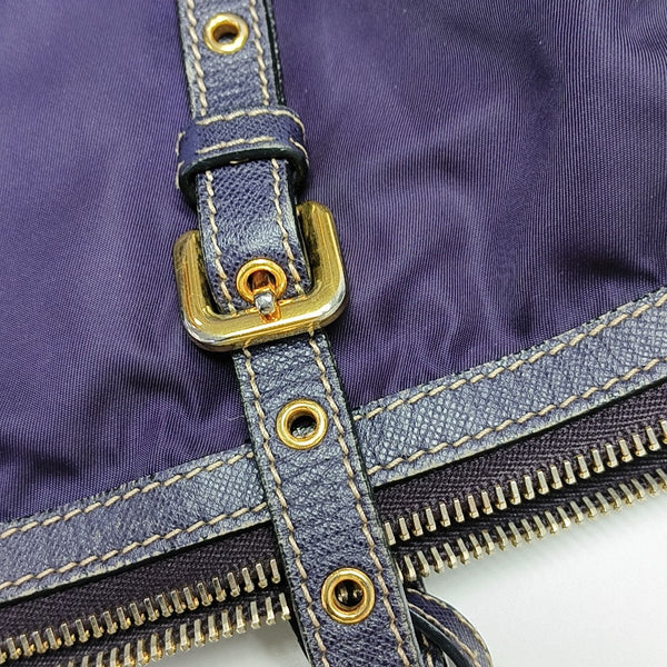 Nylon Tote Bag Purple
