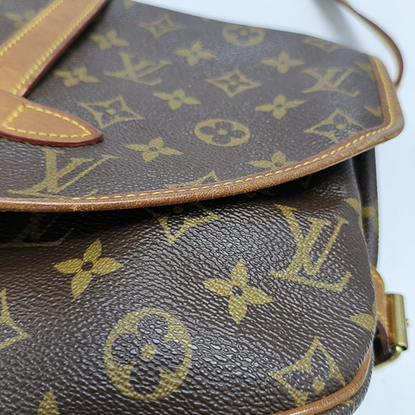 SAUMUR Monogram Coated Canvas Brown