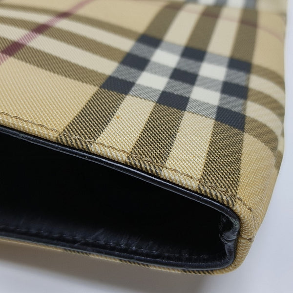 Coated Canvas Top Handle Bag Beige