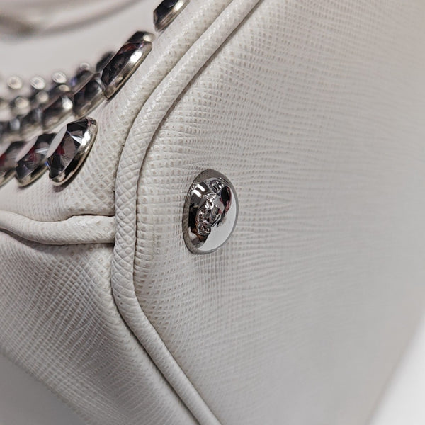 Galleria Extra Large Saffiano Calfskin White