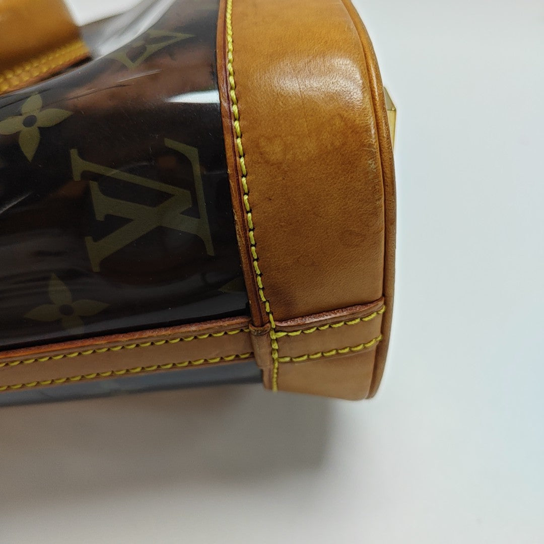 SAC AMBRE PM Monogram Plastic Brown