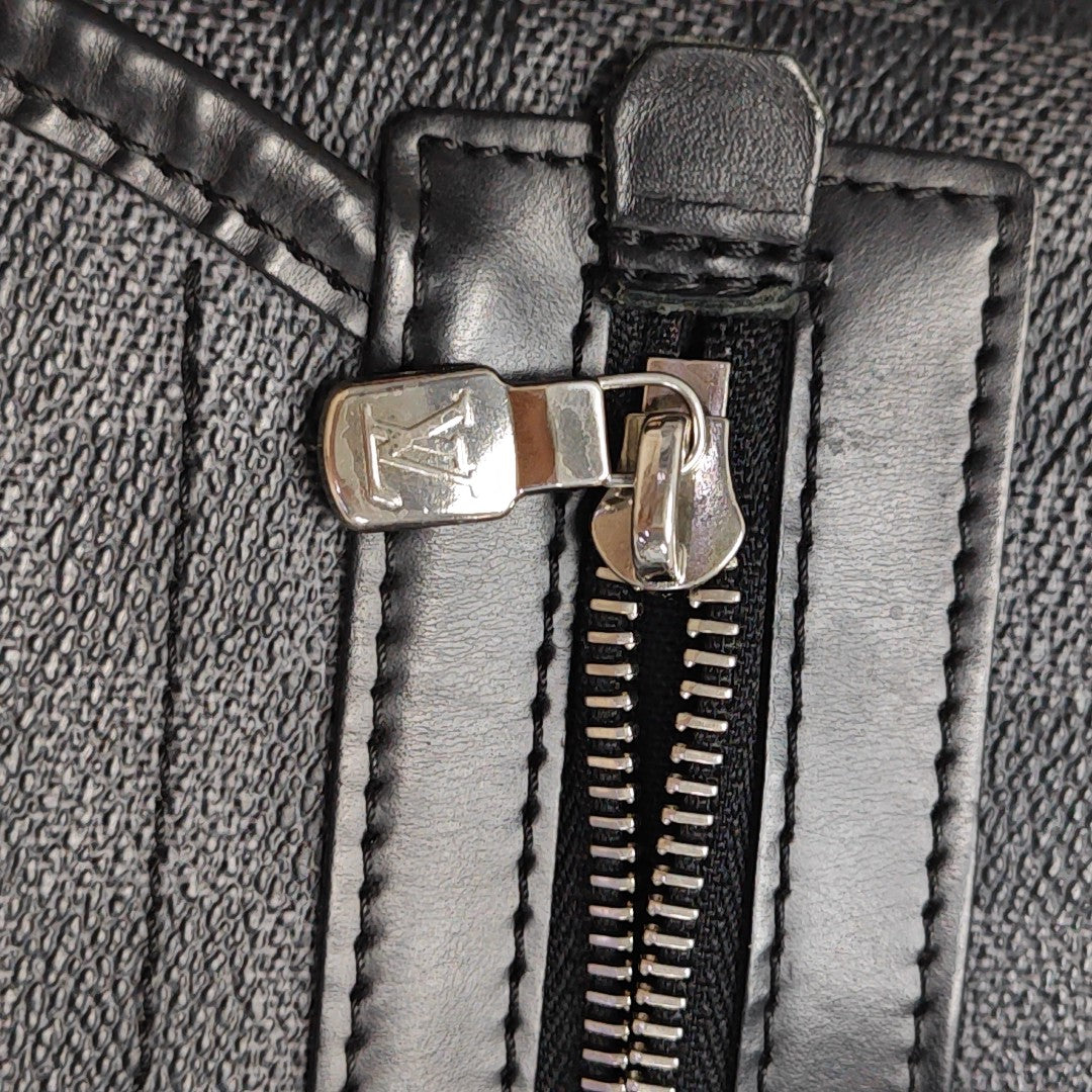 DANIEL GM Damier Graphite Coated Canvas Gray