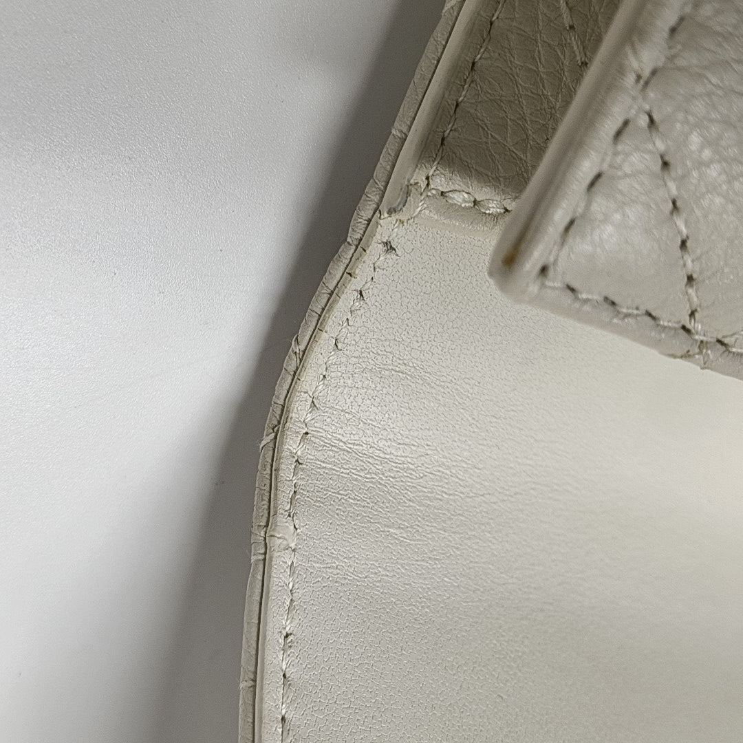 Cannage Calfskin Belt Bag White