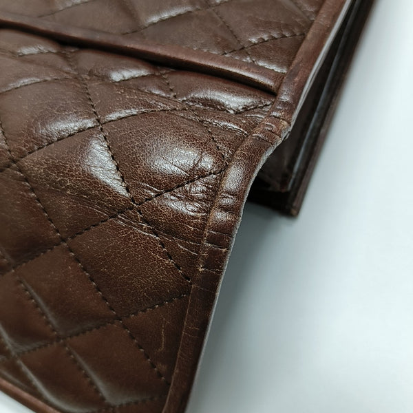 Quilted Calfskin Brown